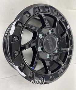 1-2024 CAN AM MAVERICK R WHEEL FRONT OR REAR 16x7 BLACK BEADLOCK 2 MILES