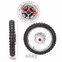 1.40x14 Front 60/100-14 & 1.85x12 Rear 80/100-12 Tire Wheel Rim kit for Pit bike