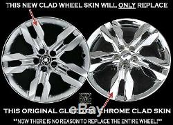 1 New 2011 12 13 2014 Ford Edge 20 Chrome Clad Wheel Skins Rim Covers Hub Caps