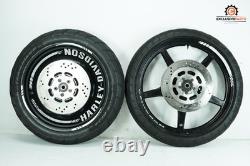 2000 Harley Softail FXSTD Deuce Front Rear Wheel Rim Tire 130/60B21, 150/70R18