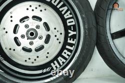 2000 Harley Softail FXSTD Deuce Front Rear Wheel Rim Tire 130/60B21, 150/70R18