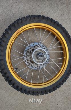 2002 2023 Kawasaki KX65 Excel Gold Wheel Rim Set Assembly Tires