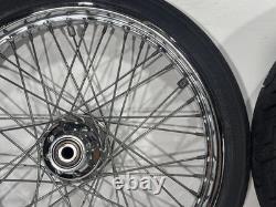 2003 Harley Dyna Wide Glide FXDWG OEM Front Rear Wheel Rim Tire Spoked 16 21