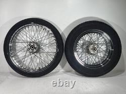 2003 Harley Dyna Wide Glide FXDWG OEM Front Rear Wheel Rim Tire Spoked 16 21