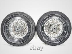 2005 Harley Softail Standard FXST OEM Front Rear Wheel Rim Tire Spoked