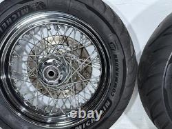 2005 Harley Softail Standard FXST OEM Front Rear Wheel Rim Tire Spoked