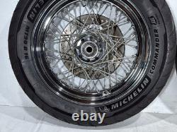 2005 Harley Softail Standard FXST OEM Front Rear Wheel Rim Tire Spoked