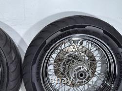 2005 Harley Softail Standard FXST OEM Front Rear Wheel Rim Tire Spoked