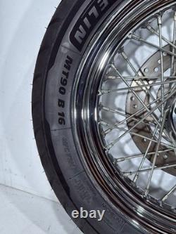 2005 Harley Softail Standard FXST OEM Front Rear Wheel Rim Tire Spoked