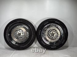 2005 Harley Softail Standard FXST OEM Front Rear Wheel Rim Tire Spoked
