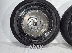 2005 Harley Softail Standard FXST OEM Front Rear Wheel Rim Tire Spoked