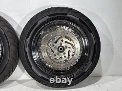 2005 Harley Softail Standard FXST OEM Front Rear Wheel Rim Tire Spoked