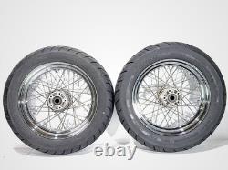 2006 Harley Touring Electra Glide Classic Front Rear Wheel Rim Tire Spoked 16
