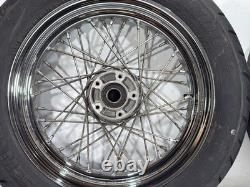 2006 Harley Touring Electra Glide Classic Front Rear Wheel Rim Tire Spoked 16