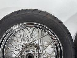 2006 Harley Touring Electra Glide Classic Front Rear Wheel Rim Tire Spoked 16