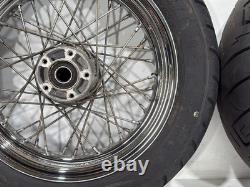 2006 Harley Touring Electra Glide Classic Front Rear Wheel Rim Tire Spoked 16