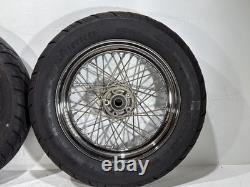2006 Harley Touring Electra Glide Classic Front Rear Wheel Rim Tire Spoked 16