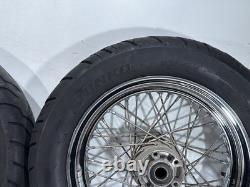 2006 Harley Touring Electra Glide Classic Front Rear Wheel Rim Tire Spoked 16