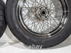 2006 Harley Touring Electra Glide Classic Front Rear Wheel Rim Tire Spoked 16