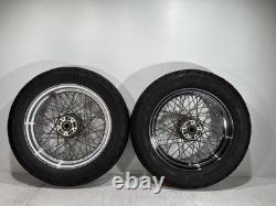 2006 Harley Touring Electra Glide Classic Front Rear Wheel Rim Tire Spoked 16