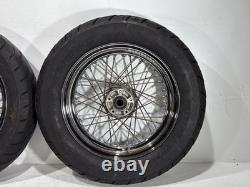 2006 Harley Touring Electra Glide Classic Front Rear Wheel Rim Tire Spoked 16