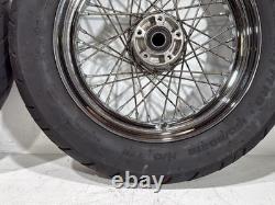 2006 Harley Touring Electra Glide Classic Front Rear Wheel Rim Tire Spoked 16