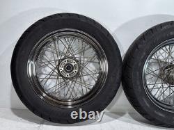 2006 Harley Touring Electra Glide Classic Front Rear Wheel Rim Tire Spoked 16