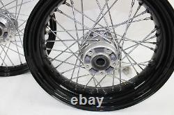 2009 09 Harley Dyna Street Bob FXDB OEM Front Rear Rim Wheel Set 17 19