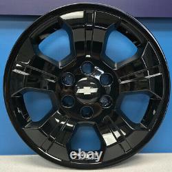 2014-2019 Chevrolet Silverado 1500 # IMP-392BLK 18 BLACK Wheel Skins NEW SET/4