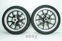 2014 Harley Sportster XL883 L SuperLow OEM Front & Rear Wheel Rim Tire 18, 17