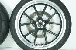 2014 Harley Sportster XL883 L SuperLow OEM Front & Rear Wheel Rim Tire 18, 17