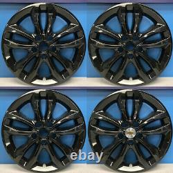 2016-2018 Chevrolet Malibu LT / Hybrid 17 Gloss Black Wheel Skins 7571-GB SET/4