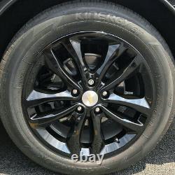 2016-2018 Chevrolet Malibu LT / Hybrid 17 Gloss Black Wheel Skins 7571-GB SET/4