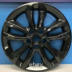 2016-2018 Chevrolet Malibu LT / Hybrid 17 Gloss Black Wheel Skins 7571-GB SET/4