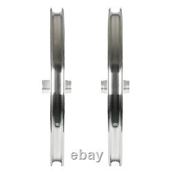 20 Bicycle Wheel Rims Set 18 spokes Rear & Front Silver Wheelset Single Speed