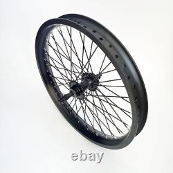 20 Bike Rims Set (Front & Rear) Double Wall Alum Alloy 12G 48 Spokes Wheel Set