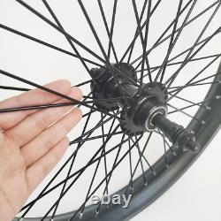 20 Bike Rims Set (Front & Rear) Double Wall Alum Alloy 12G 48 Spokes Wheel Set