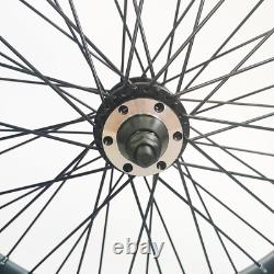20 Bike Rims Set (Front & Rear) Double Wall Alum Alloy 12G 48 Spokes Wheel Set