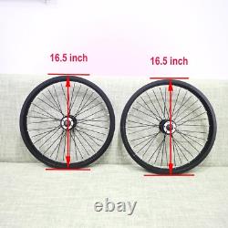 20 Bike Rims Set (Front & Rear) Double Wall Alum Alloy 12G 48 Spokes Wheel Set