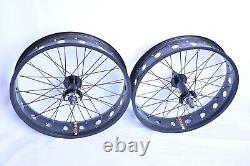 20 Fat Tire 20x4.0 Bicycle wheel Bike Wheelset 2 wheels convert kit Disc Brake
