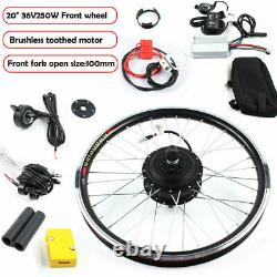 20 Inch Front/Rear Wheel Conversion Kit Set 36V 250W Motor Hub Electric Bicycle