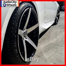20 Mq M3226 Wheels Black Machined Face Staggered Rims And Tires Pkg