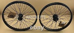 20x2.125 BMX BIKE ALLOY Front OR 9T Cog Rear Wheel 48 Spoke Sealed Bearing BLK