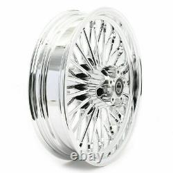 21 16 Front Rear Fat Spoke Tubeless Wheel Rims for Softail Dyna Touring 84-07