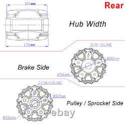 21 18 Black Fat Spoke Wheels Rim Set Dual Disc For Harley Touring Softail Dyna