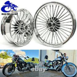 21/18 Fat Spoke Front Rear Tubeless Wheel Rim Single for Harley Softail FXST