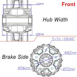 21/18 Fat Spoke Front Rear Tubeless Wheel Rim Single for Harley Softail FXST