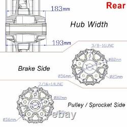 21/18 Fat Spoke Front Rear Tubeless Wheel Rim Single for Harley Softail FXST