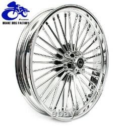 21/18 Fat Spoke Front Rear Tubeless Wheel Rim Single for Harley Softail FXST