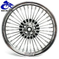 21/18 Fat Spoke Front Rear Tubeless Wheel Rim Single for Harley Softail FXST
